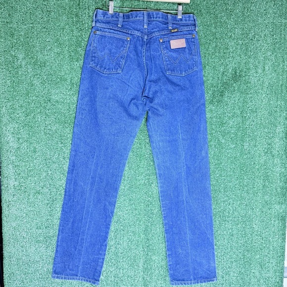 Vintage Wrangler Jeans Mens 32x34 Blue 13MWZ Western Cowboy Cut Made In USA EUC - Picture 12 of 12
